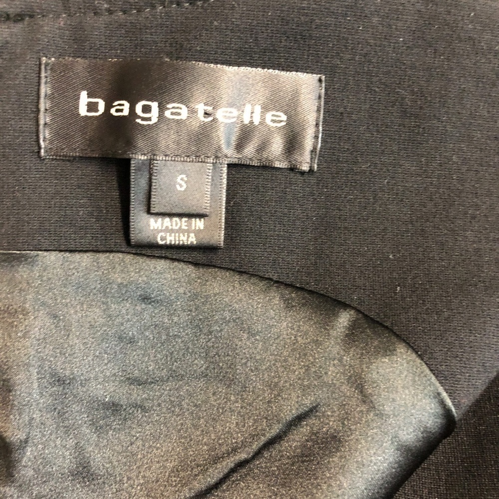 Bagatelle Black Tank Dress w/ Faux Leather Ruffle - Picture 3 of 5